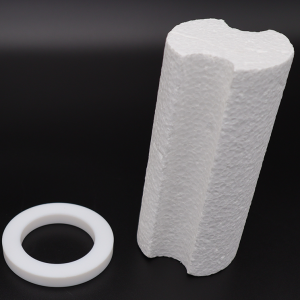 Styrofoam spacer and canister support ring
